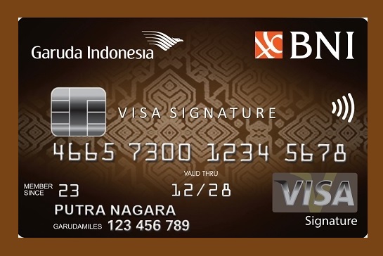 Review Kartu Kredit BNI Garuda Indonesia Visa Signature PinterPoin