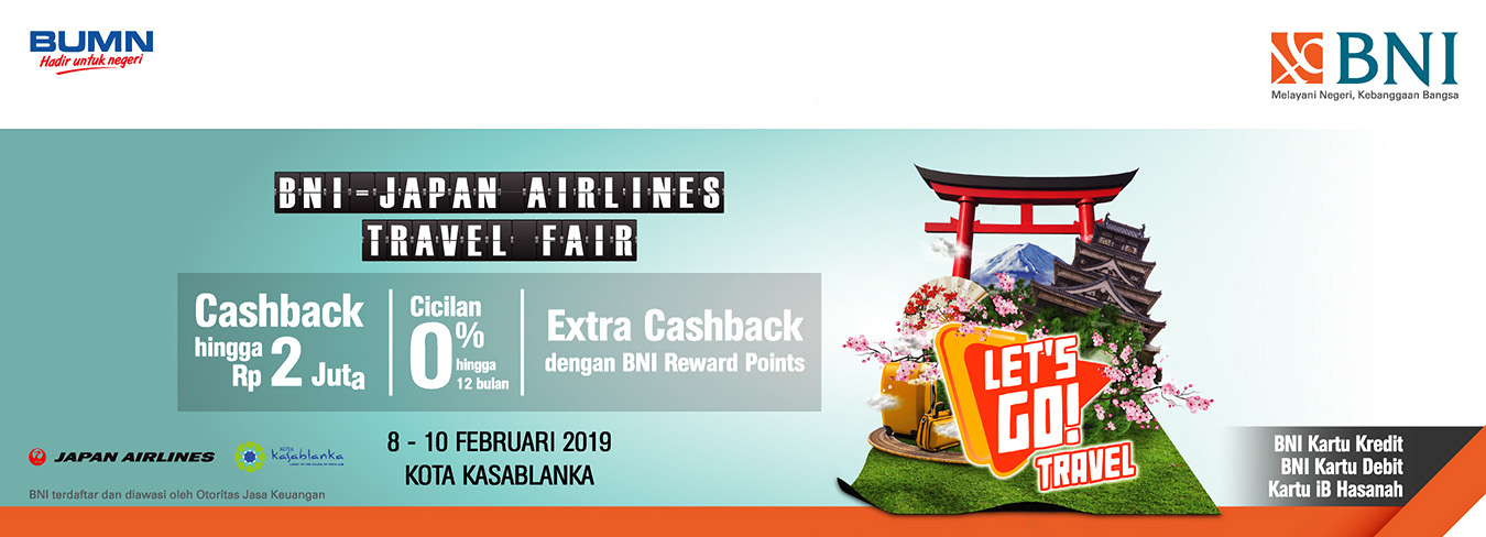 BNI Japan Airlines Travel Fair 2019 (Jakarta) - PinterPoin