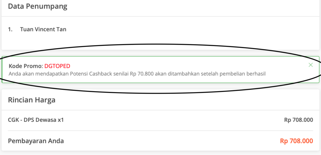 Cashback 10% s.d. Rp 500.000 Pembelian Tiket Pesawat Melalui Tokopedia Flight!  PinterPoin