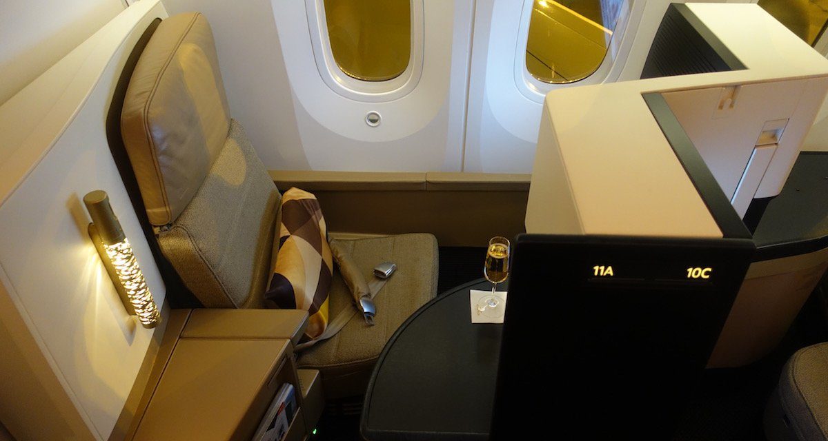 Etihad 787 Business Class