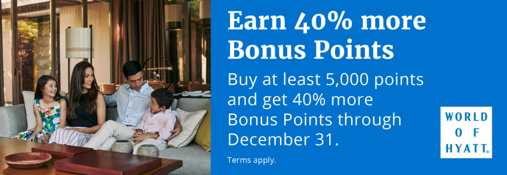 Hyatt Bonus 40%