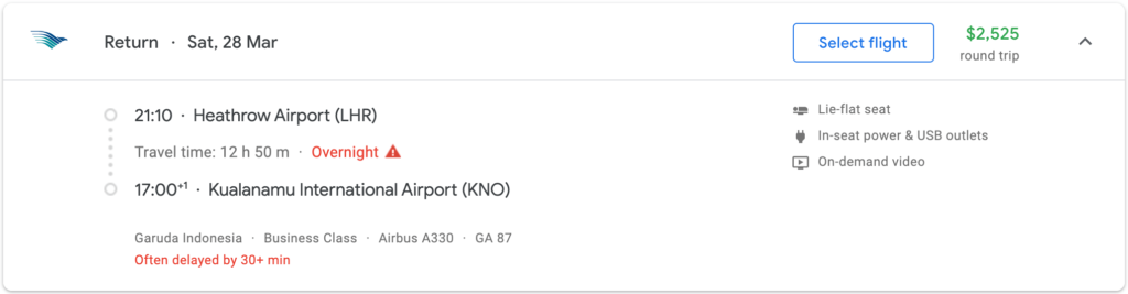 Garuda Tutup Rute London