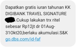 Promosi Kartu Kredit DBS Travel