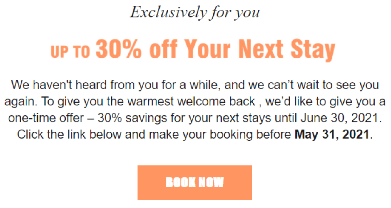 Marriott Bonvoy Targeted Promo PinterPoin